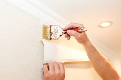 Pose de papier peint à Floure — revêtements muraux et toiles de verre